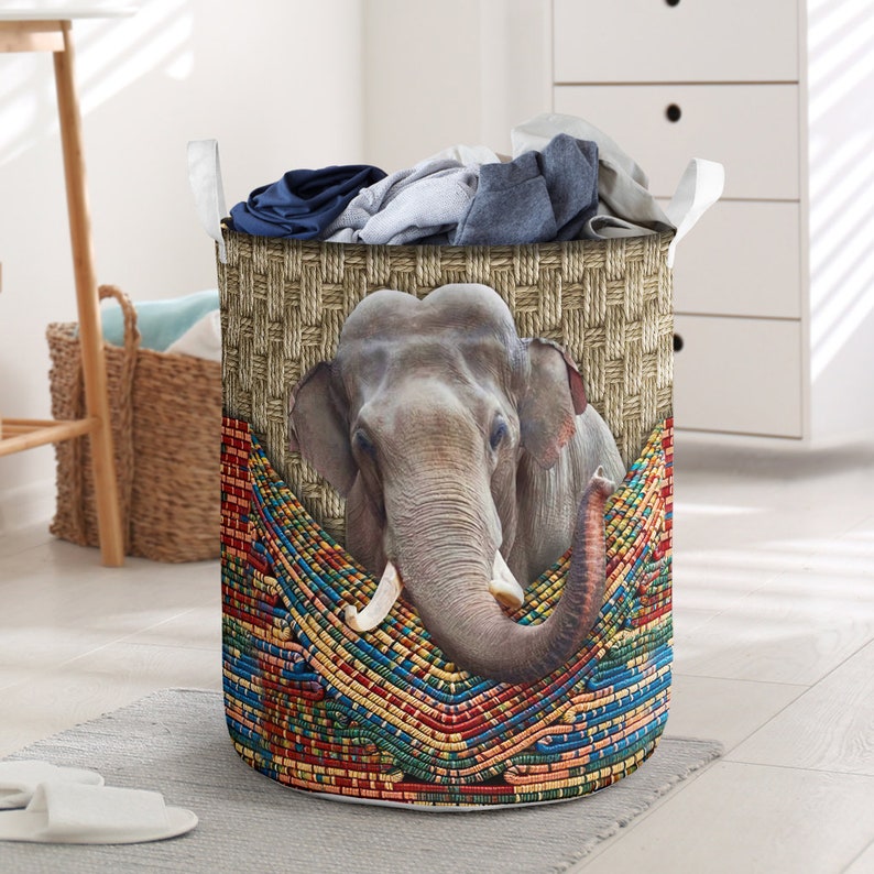 Elephant Laundry Basket Black Friday sale Rattan Basket Etsy