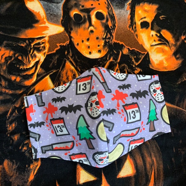 Halloween Gesichtsmaske Freitag der 13. Jason Voorhees Gesichtsmaske mit verstellbaren Knebeln und waschbar
