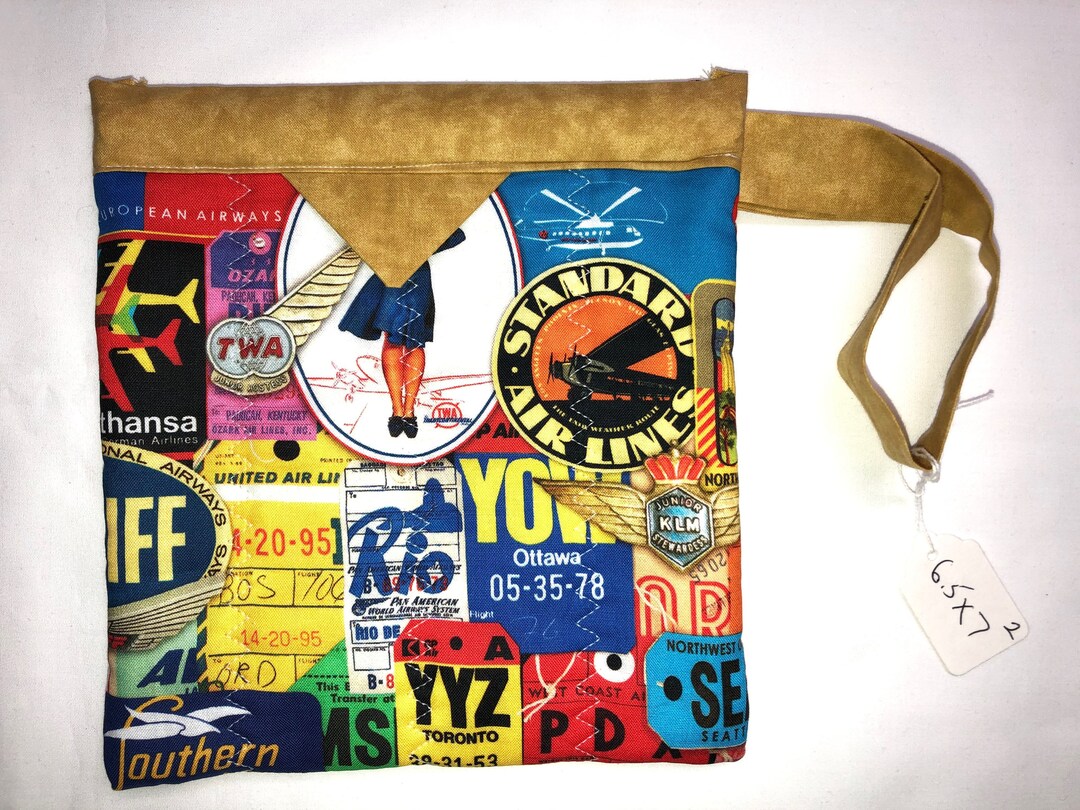 Snap Travel Bag Vintage Airline Bag Tags Etsy