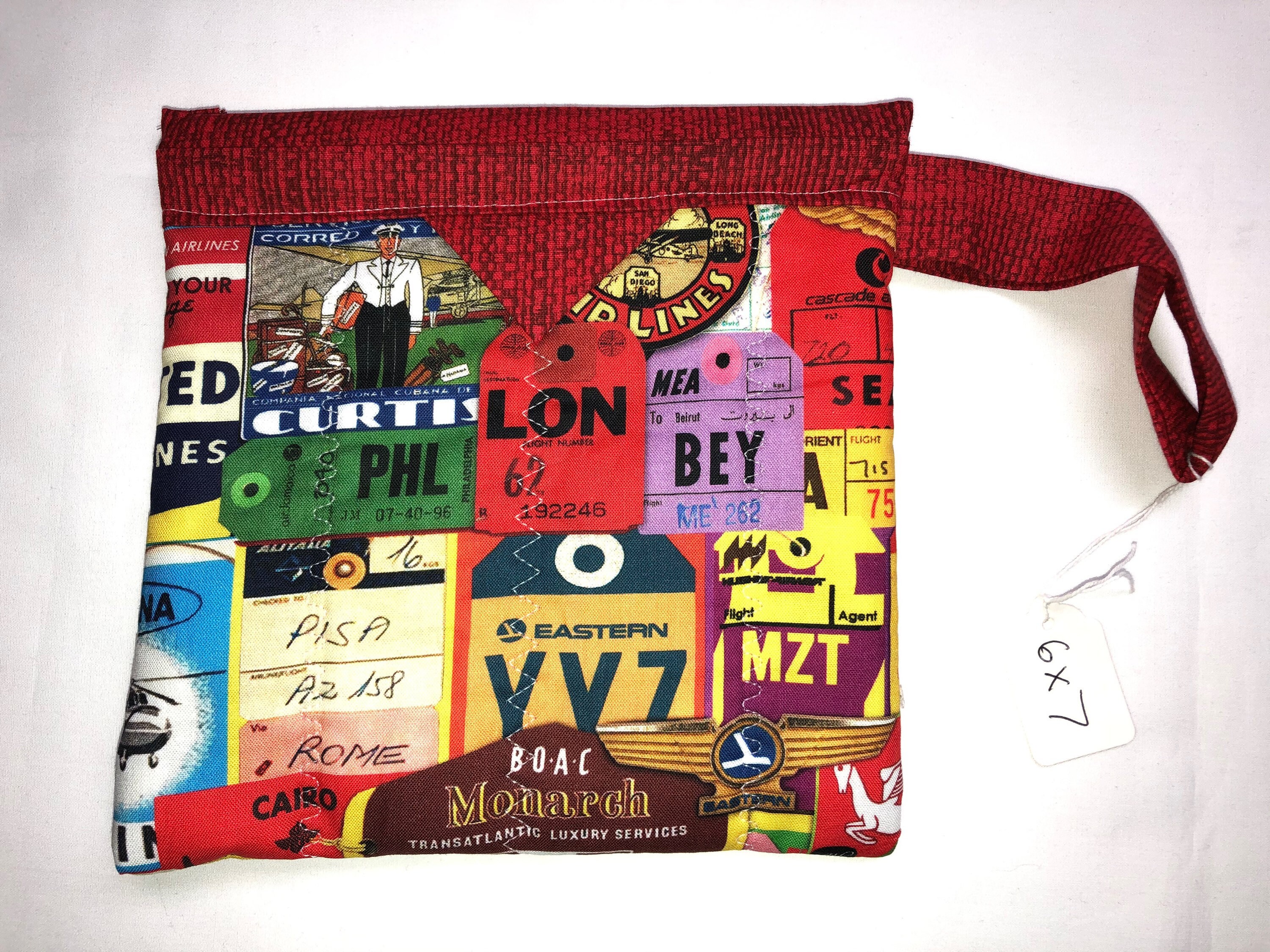 Snap Travel Bag Vintage Airline Bag Tags Etsy