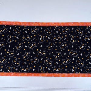 Halloween Black Cat Table Runner