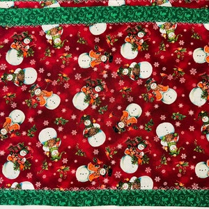 Christmas Snowman Placemats Set of 4