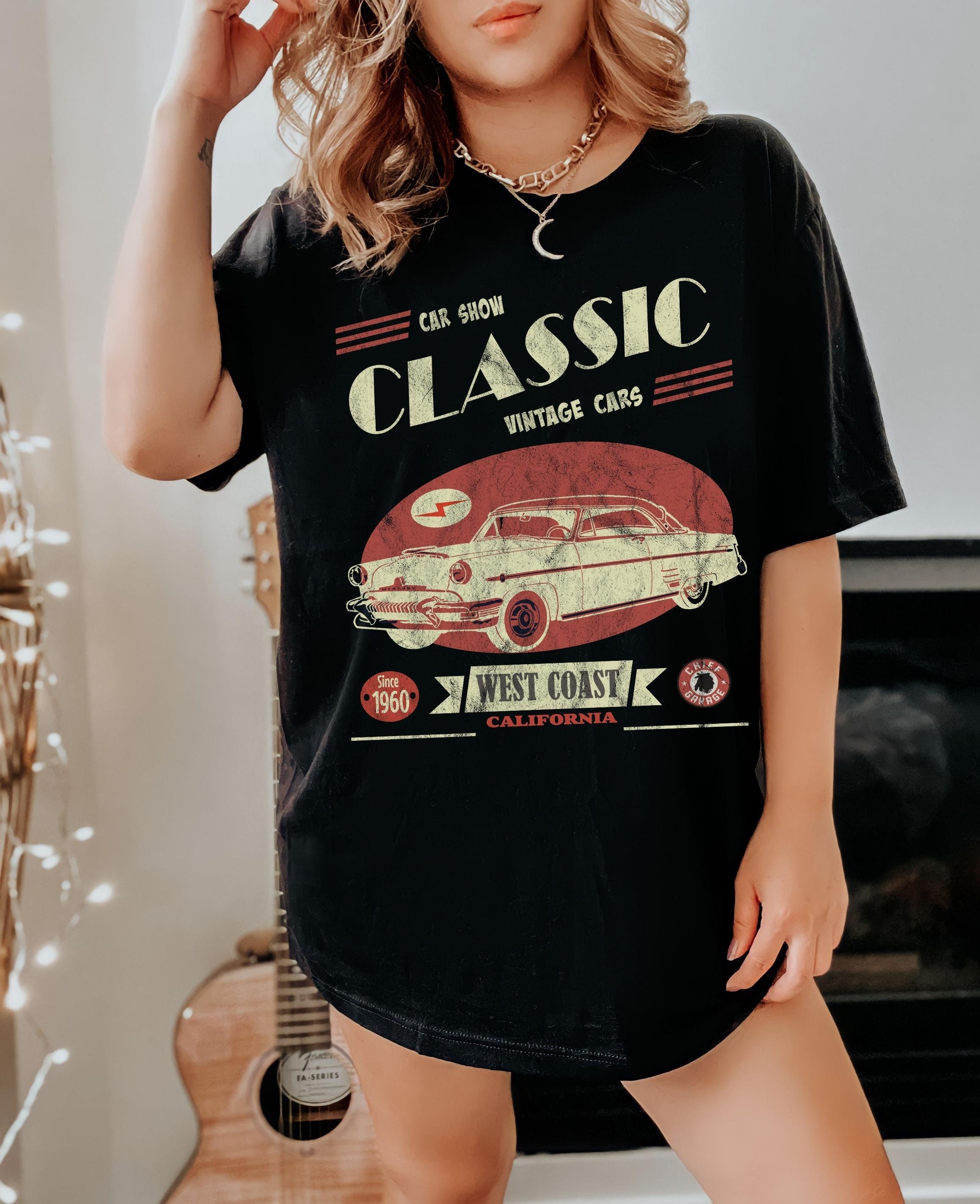 【U LAN】Vintage carwash print loose short sleeve Vintage washed Surf T-Shirt – Macawii