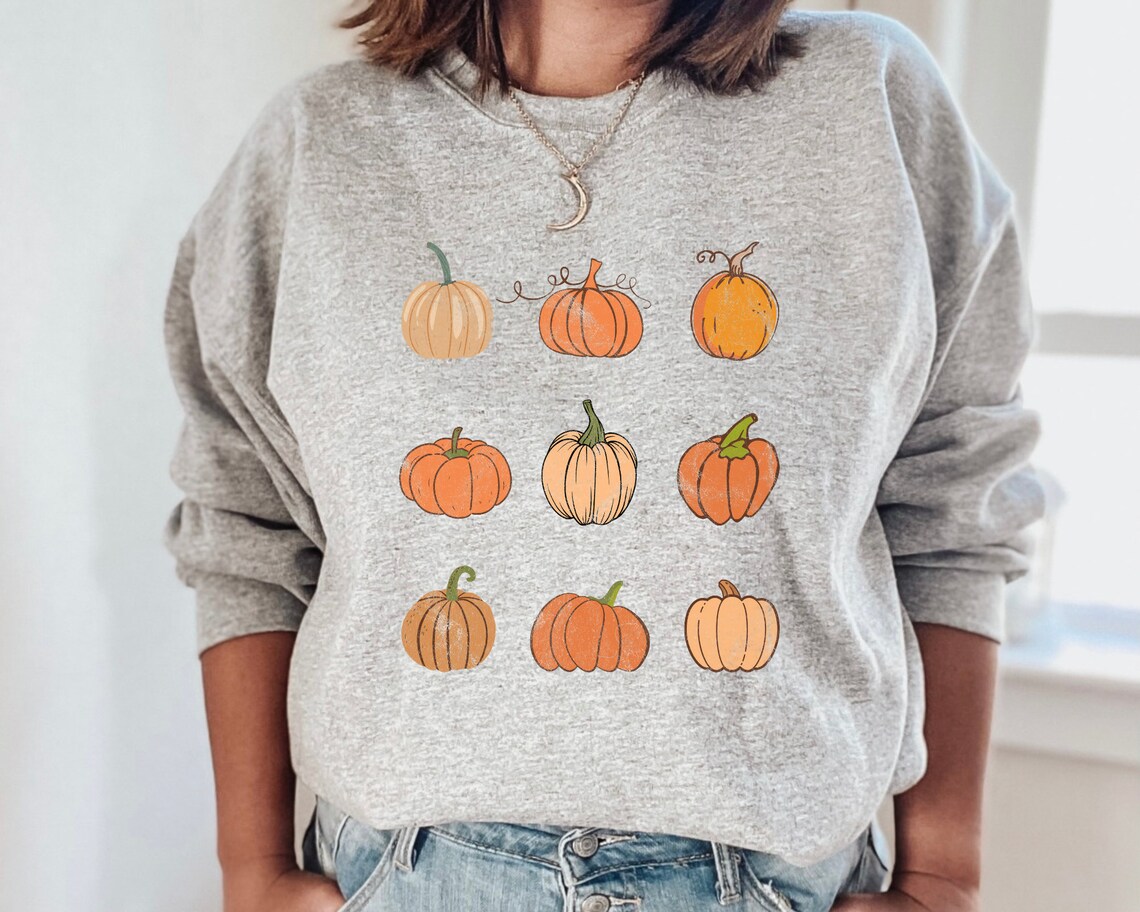 oversized pumpkin sweatshirt