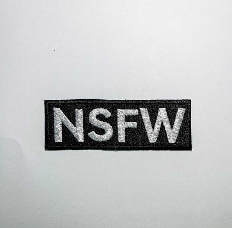 nerd love Your favorite four letter word as a 100/% embroidered iron on sew on patch geek