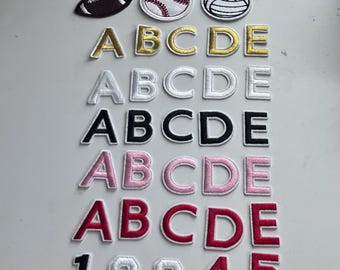 Embroidered Iron On Letter Patch: Varsity Style DIY Name Badge