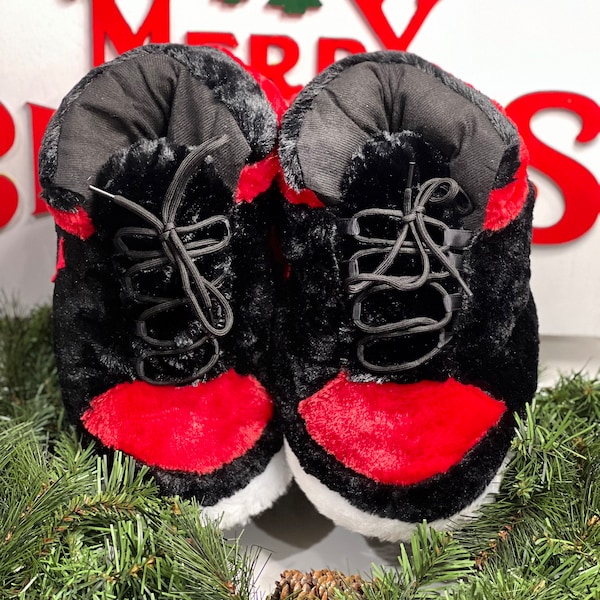 Plush Jordan Slippers Etsy