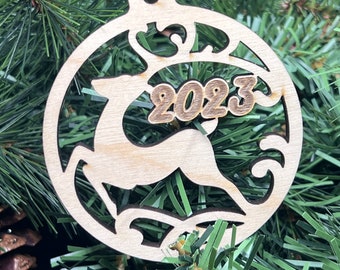 2023 Christmas Ornament - Ornament With year - Christmas Tree Ornament