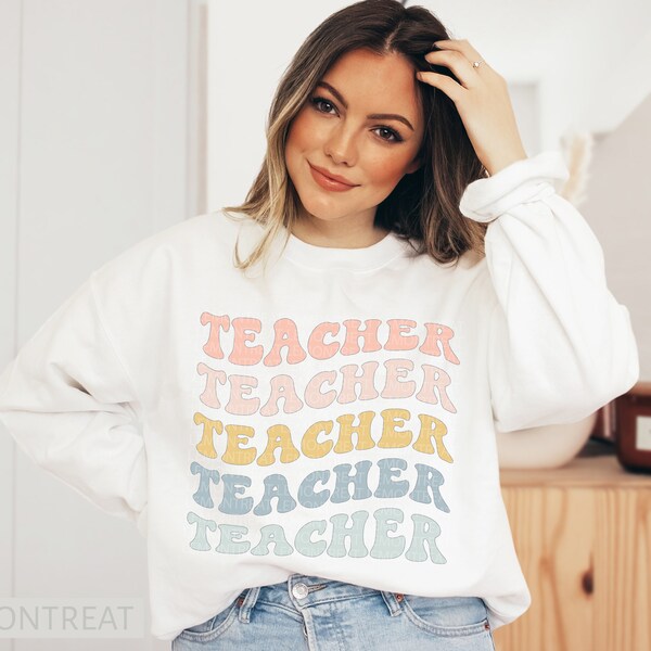 Teacher Crewneck - Etsy