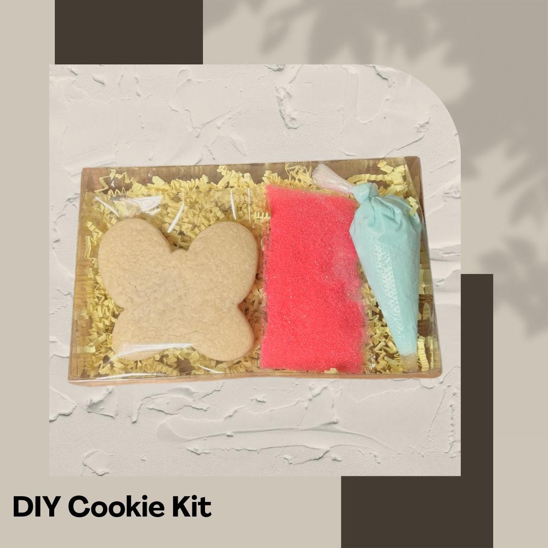 DIY Sugar Cookie Decorating Kit - Individual Sugar Cookies  - Royal Icing  - Holidays  - Decorate Your Own - Kids - School - Birthday