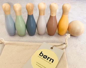 childrens wooden skittles