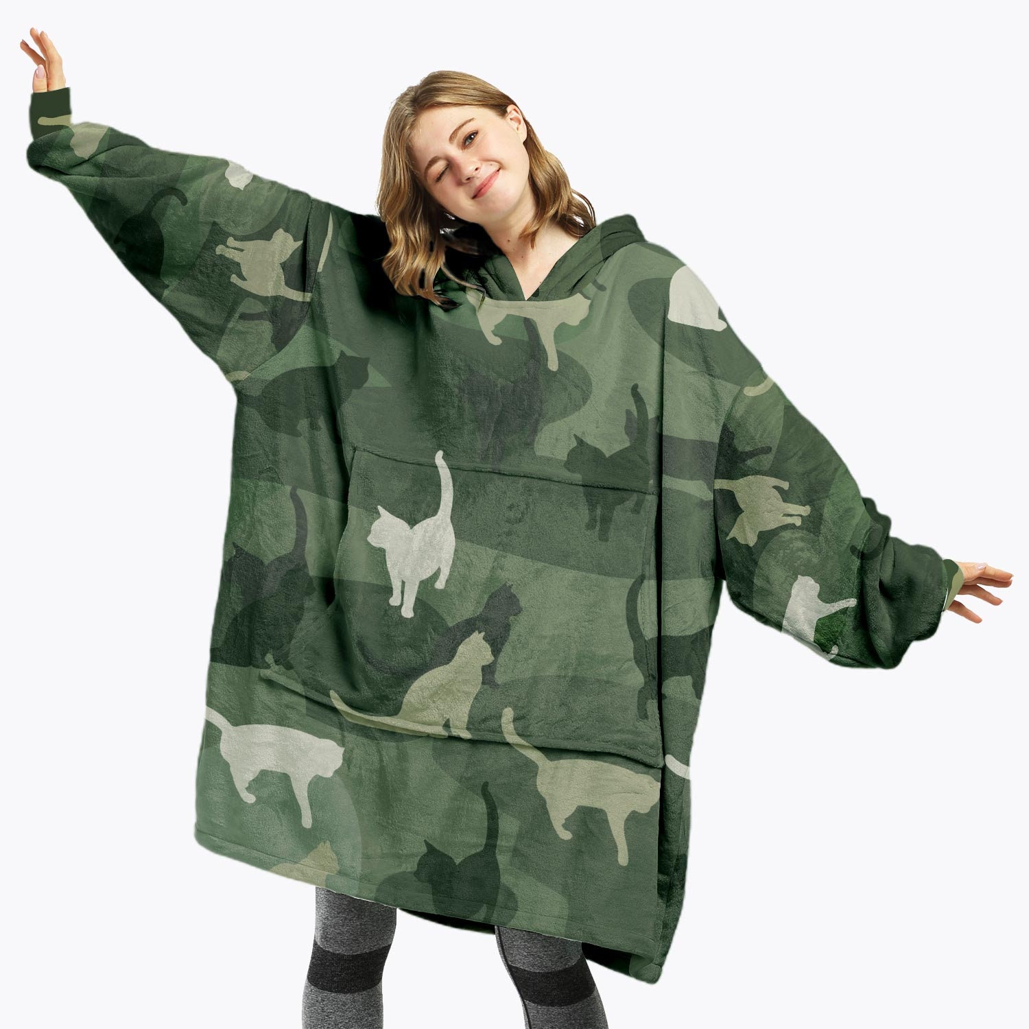Katzen Camouflage Catmouflage Its the Purrfect Oversize Hoodie | Etsy