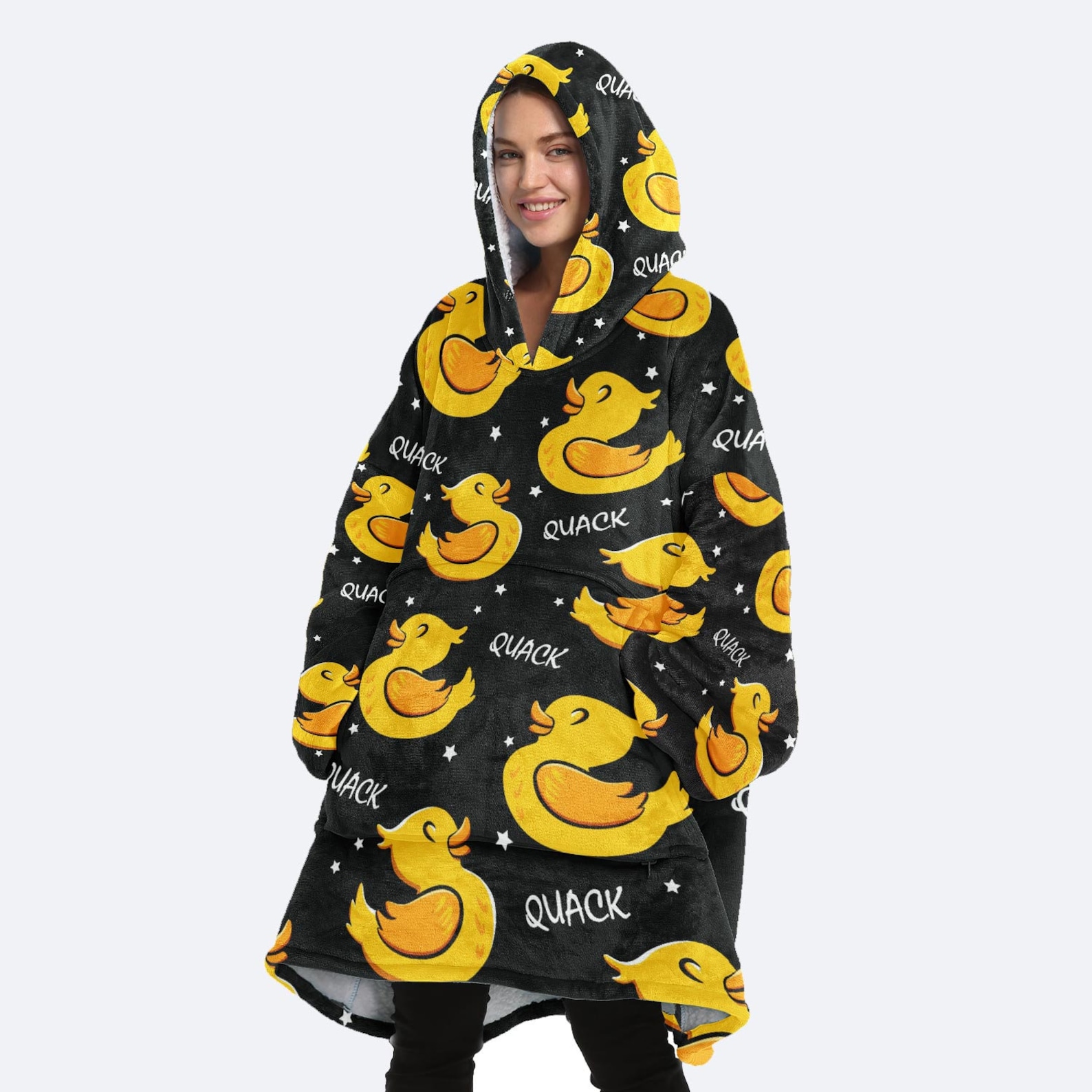 Duck And Stars OVERSIZED BLANKET HOODIE Adults Fleece Lounge Etsy