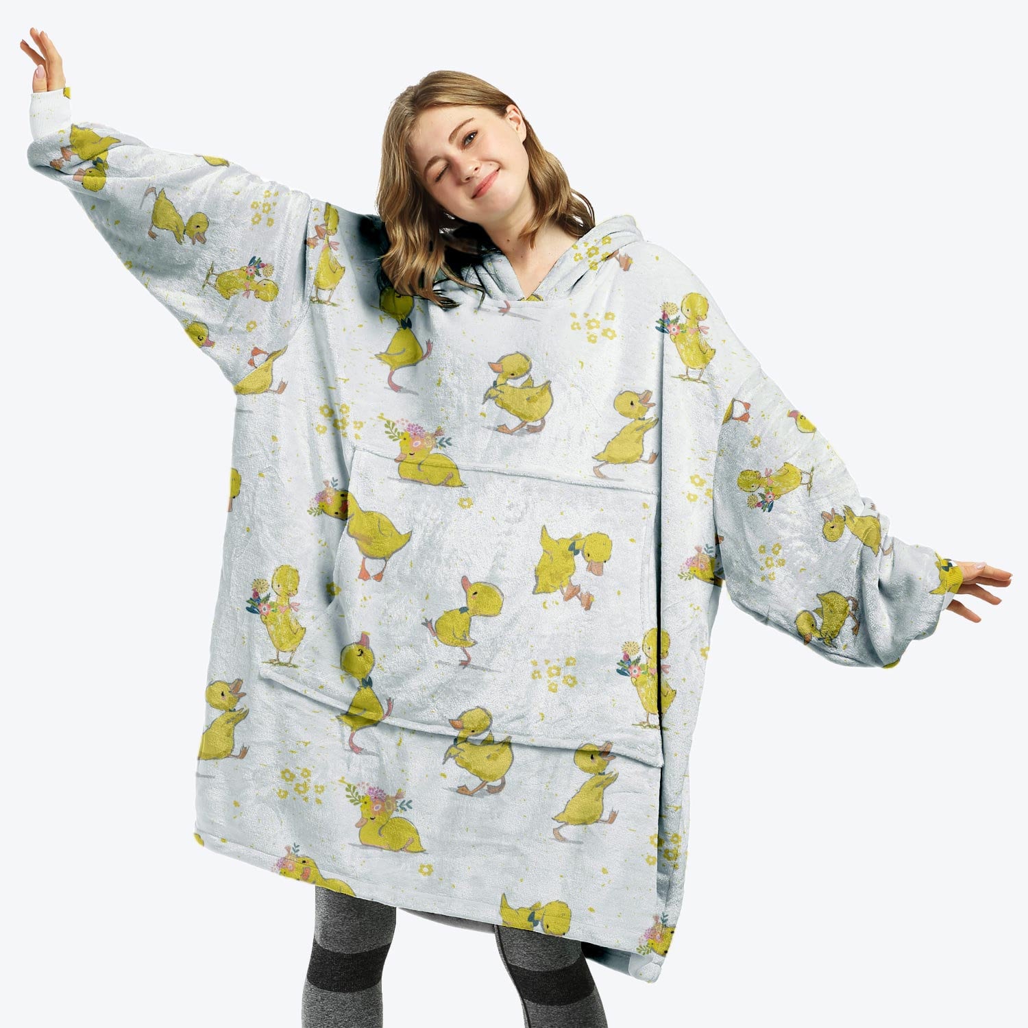 Little Duckling Duck OVERSIZED BLANKET HOODIE Adults Fleece Etsy