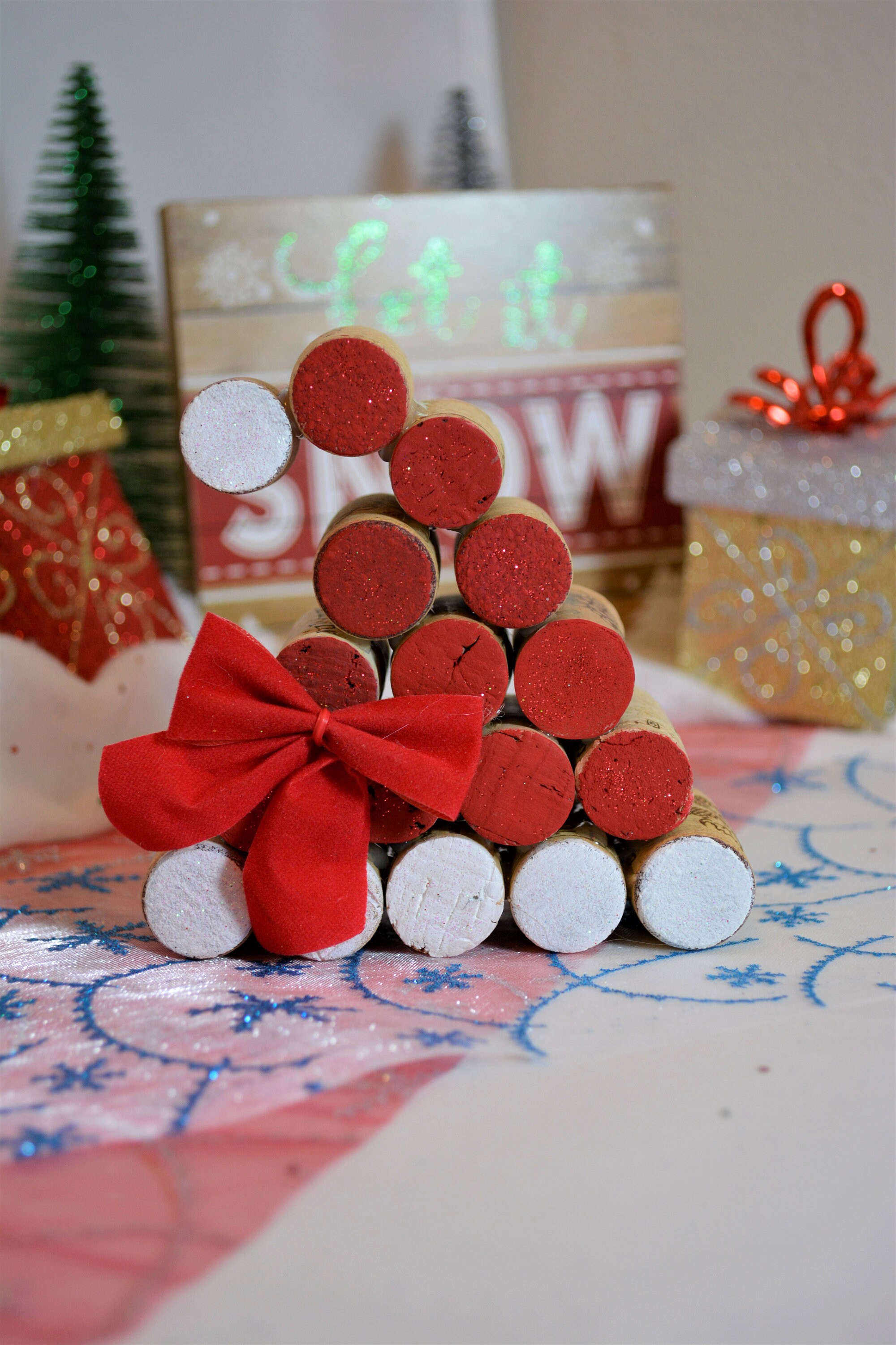 Wine Cork Santa Hat Etsy