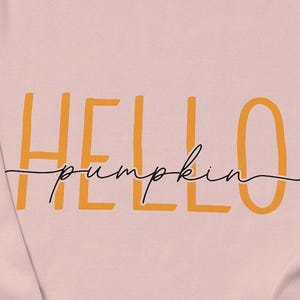 Hola calabaza SVG, linda descarga digital instantánea, otoño, SVG de otoño, SVG de Halloween, signo cursivo Png, temporada de calabaza Svg, diseño de hola otoño.