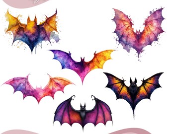 Colourful Bat Ghost Png, Pink Halloween Sublimation, Halloween Bat PNG, Preppy Watercolor Halloween Shirt Png, Retro Fall, digital download