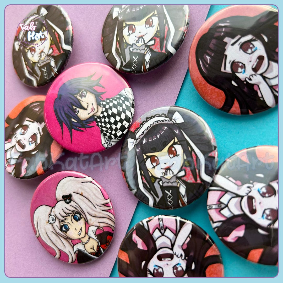 Dangan Ronpa Ultimate Students Button Badges | Mikan Celestia - Etsy