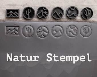clay stamp / ceramic stamp / clay / tool / pottery tool / pottery stamp / mountains / decoration