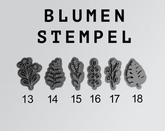 Plant clay stamp / ceramic stamp / clay / tool / pottery tool / pottery stamp / decoration / PLA printing