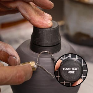 Hilador PERSONALIZABLE para cerámica, herramienta para tornear arcilla dura como el cuero en el torno de alfarero