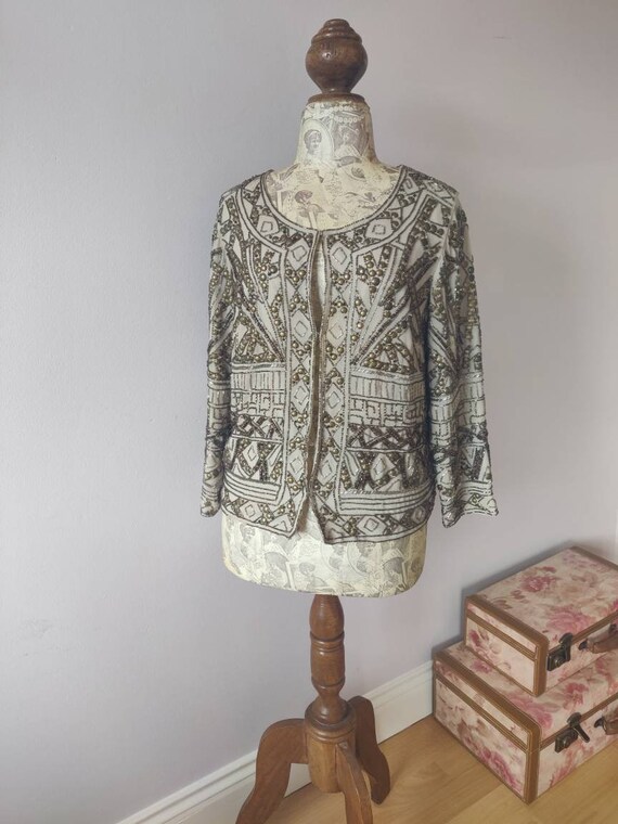 ANTHROPOLOGIE SEQUINED JACKET