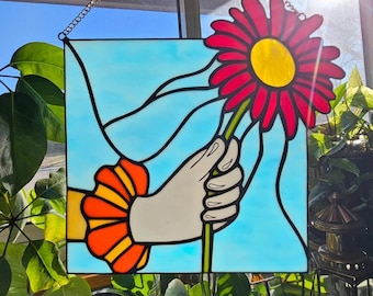 Red daisy clown