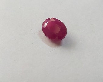 11.00cts Natural Untreated Unheated Ruby Gemstone Oval Shape Emerald Cut 10*8mm 12*9mm 3pcs For Jewelry PURPLISH RED RUBY Gemstone Cut