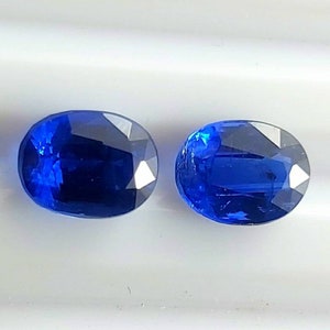 Natural Kyanite gemstone Cut, 2 Piece Oval Kyanite Stone faceted ,Kyanite loose stone For jewelry- Size - 8 x 6 MM -  Weight - 4 Carats