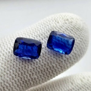 Natuurlijke kyaniet edelsteen geslepen, achthoekige vorm kyaniet steen gefacetteerd, losse kyaniet steen voor sieraden-grootte: 8 x 6 mm: gewicht: 3,30 karaat