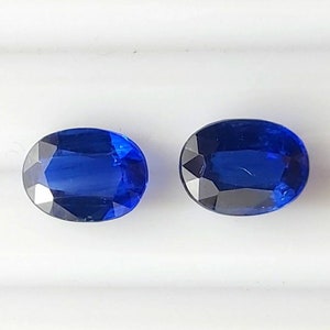 Natural Kyanite gemstone Cut, 2 Piece Oval Kyanite Stone faceted ,Kyanite loose stone For jewelry- Size - 8 x 6 MM -  Weight - 3.10 Carats
