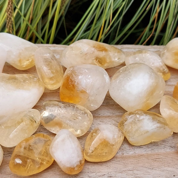 Citrine Tumbled Stone, Premium Quality 'A' Grade, You choose the size you would like !! UK Seller