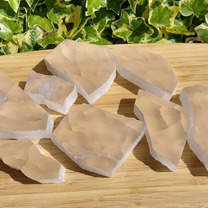 Selenite Tv Rock, TV Stone, CLAIRVOYANCE Third Eye Chakra, You choose which size! UK Seller