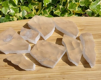 Selenite TV Rock: Natural Clairvoyance Crystal, Third Eye Chakra