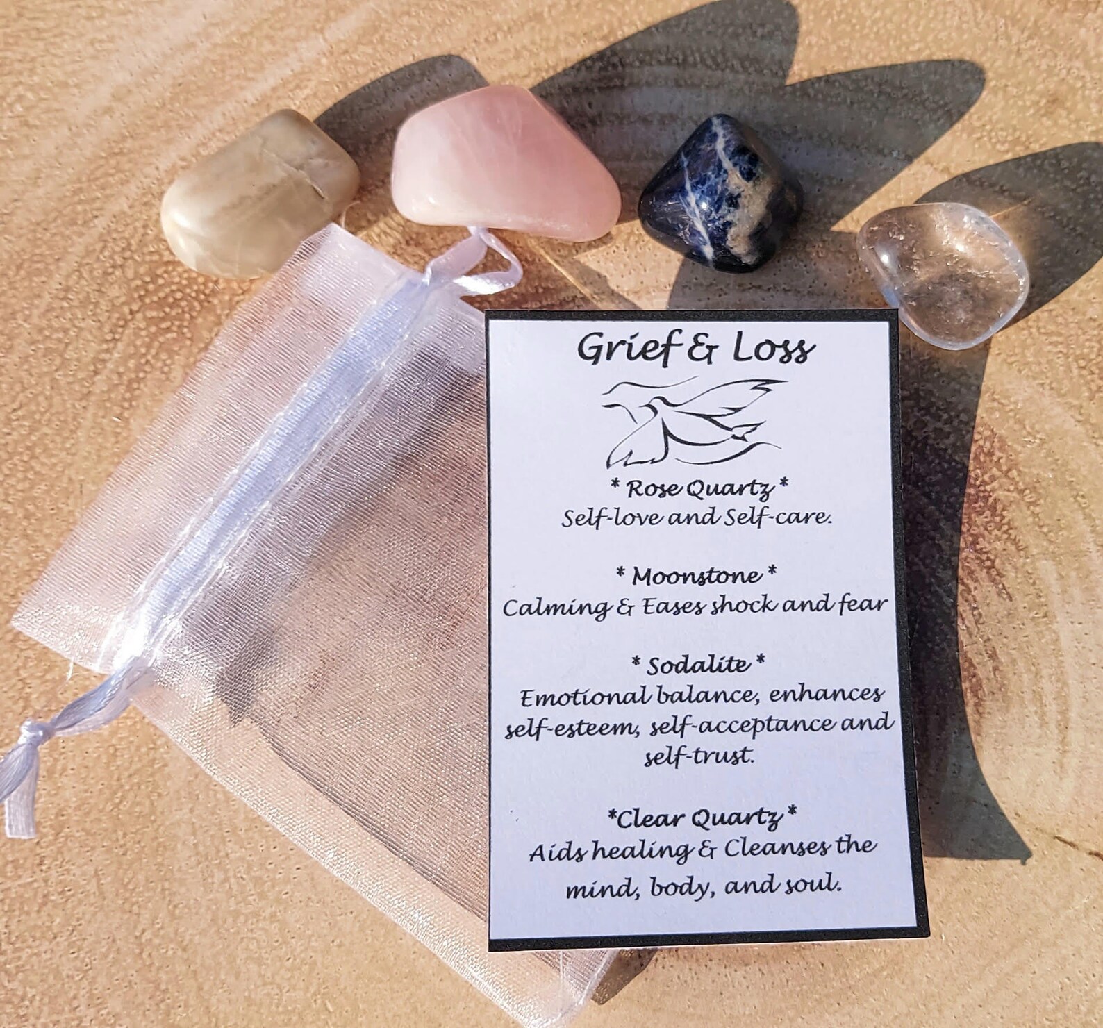 Grief Loss & Bereavement Crystal Kit Healing Crystals Clear Etsy