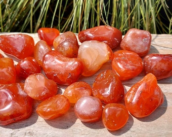 Carnelian Tumbled Stone, You choose the size you would like !! UK Seller.