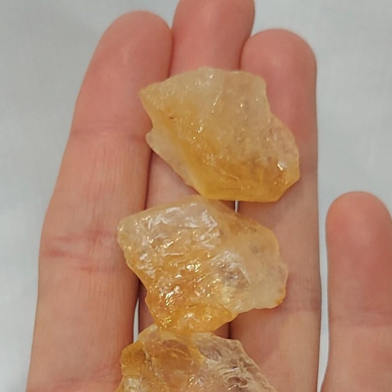 Raw Citrine Stone 25–35mm, Rough Crystal Supply for Crafting, Jewellery Making & Collecting.. bild 4