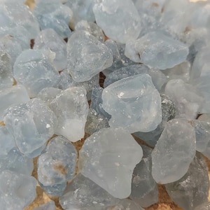 Natural Raw Celestite Rocks 10-20mm Celestite stones, You Choose Amount, UK Seller.