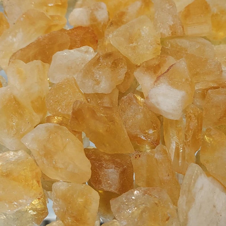Raw Citrine Stone 25–35mm, Rough Crystal Supply for Crafting, Jewellery Making & Collecting.. bild 2