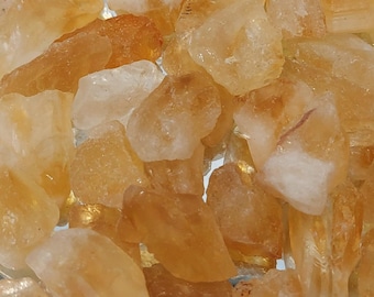 Raw Citrine Stone 25–35mm, Rough Crystal Supply for Crafting, Jewellery Making & Collecting..