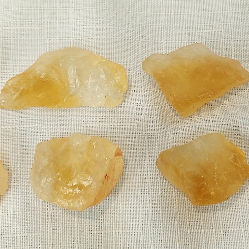 Raw Citrine Stone 25–35mm, Rough Crystal Supply for Crafting, Jewellery Making & Collecting.. bild 8