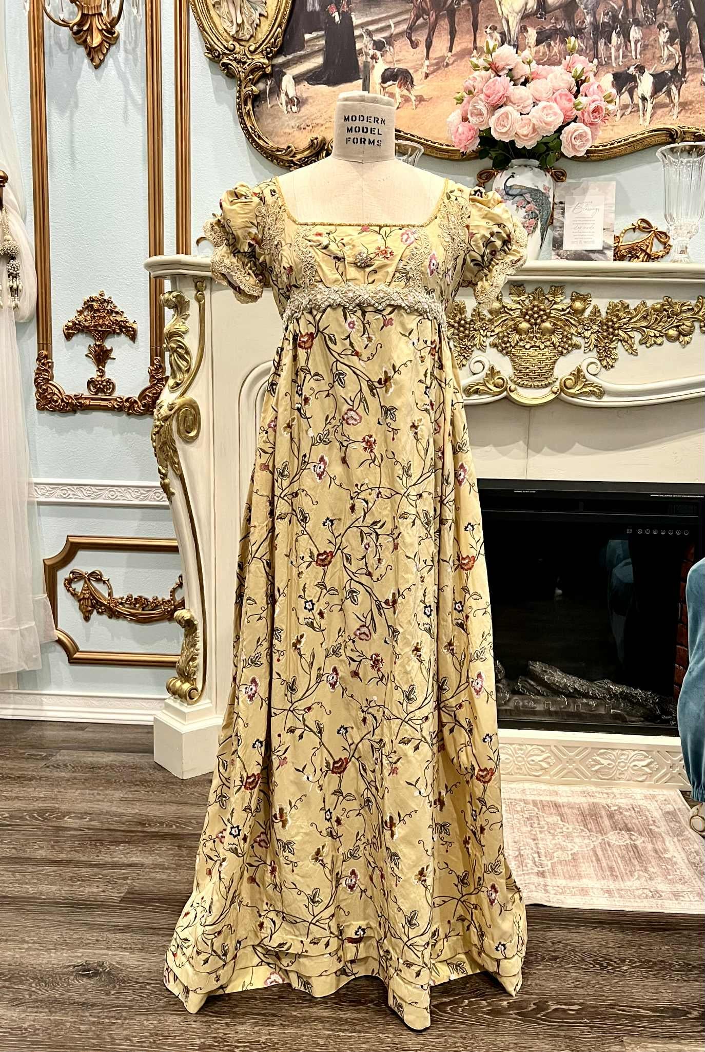 Josephine Dress Serenity Blue Dress Regency Dress Bridgerton