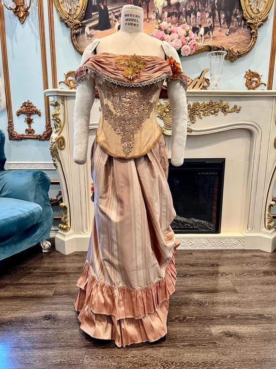 Victorian gown, Gilded Age Gown, Victorian Costume, Dress