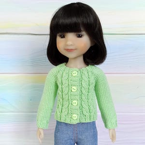 Clothes for Ruby Red Fashion Friend doll 14&quot;. Knit sweater for doll RRFF. Outfit for Wellie Wisher