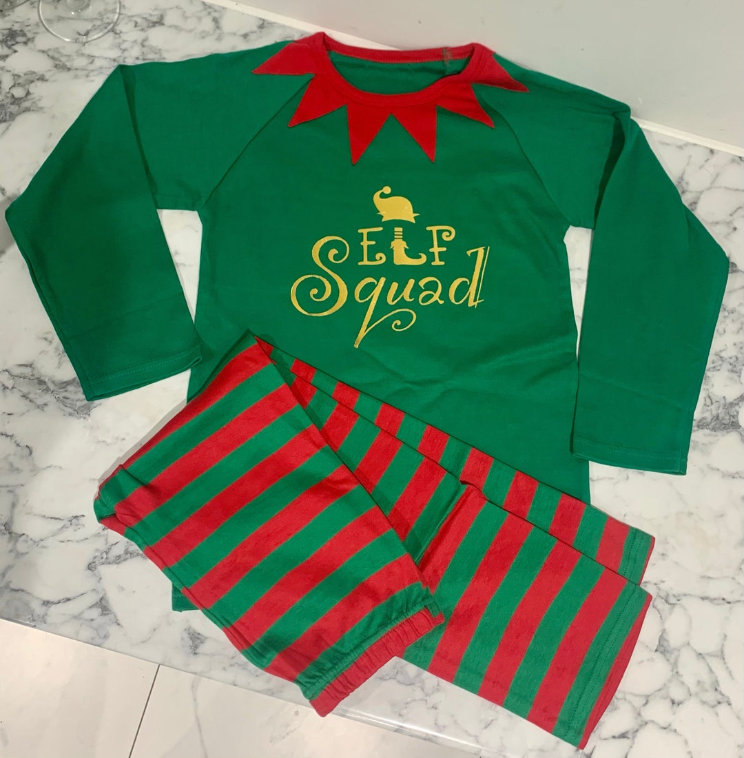 Christmas Elf Pyjamas personalised Etsy Canada
