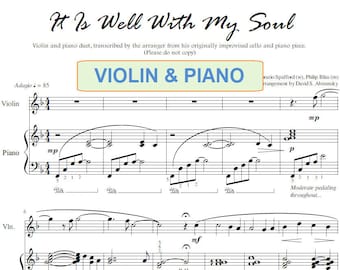 It Is Well With My Soul (beloved hymn arranged for violin and piano)