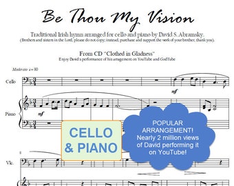 Be Thou My Vision (hymne irlandais populaire arrangé pour violoncelle et piano)