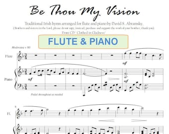 Be Thou My Vision (popular Irish hymn arranged for flute and piano)