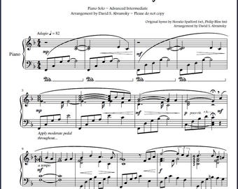 It is Well with My Soul arreglado para piano solo por David S. Abramsky (partitura)