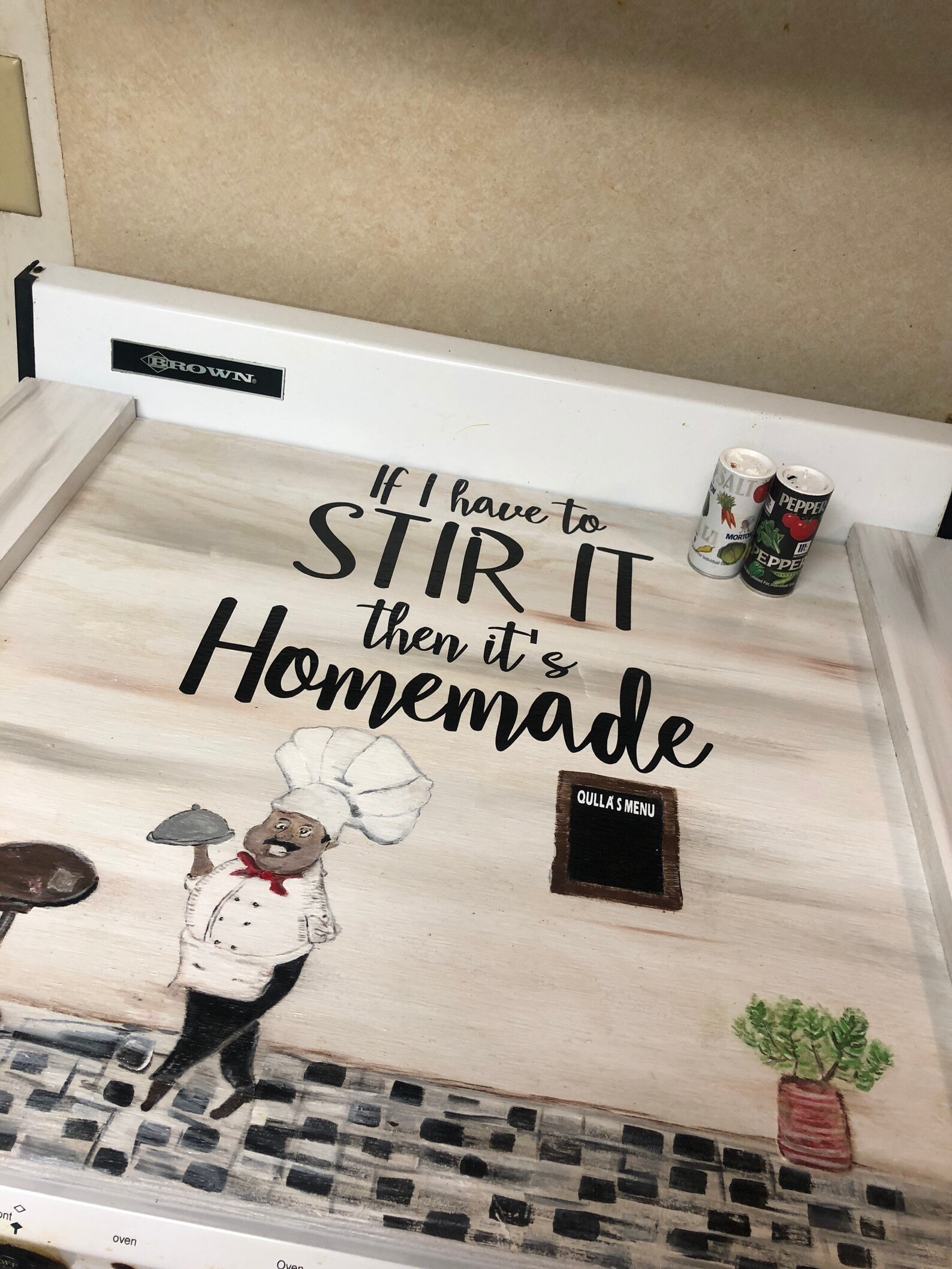 Cocina chef Estufa cubierta cocinar hombre estufa cubierta | Etsy